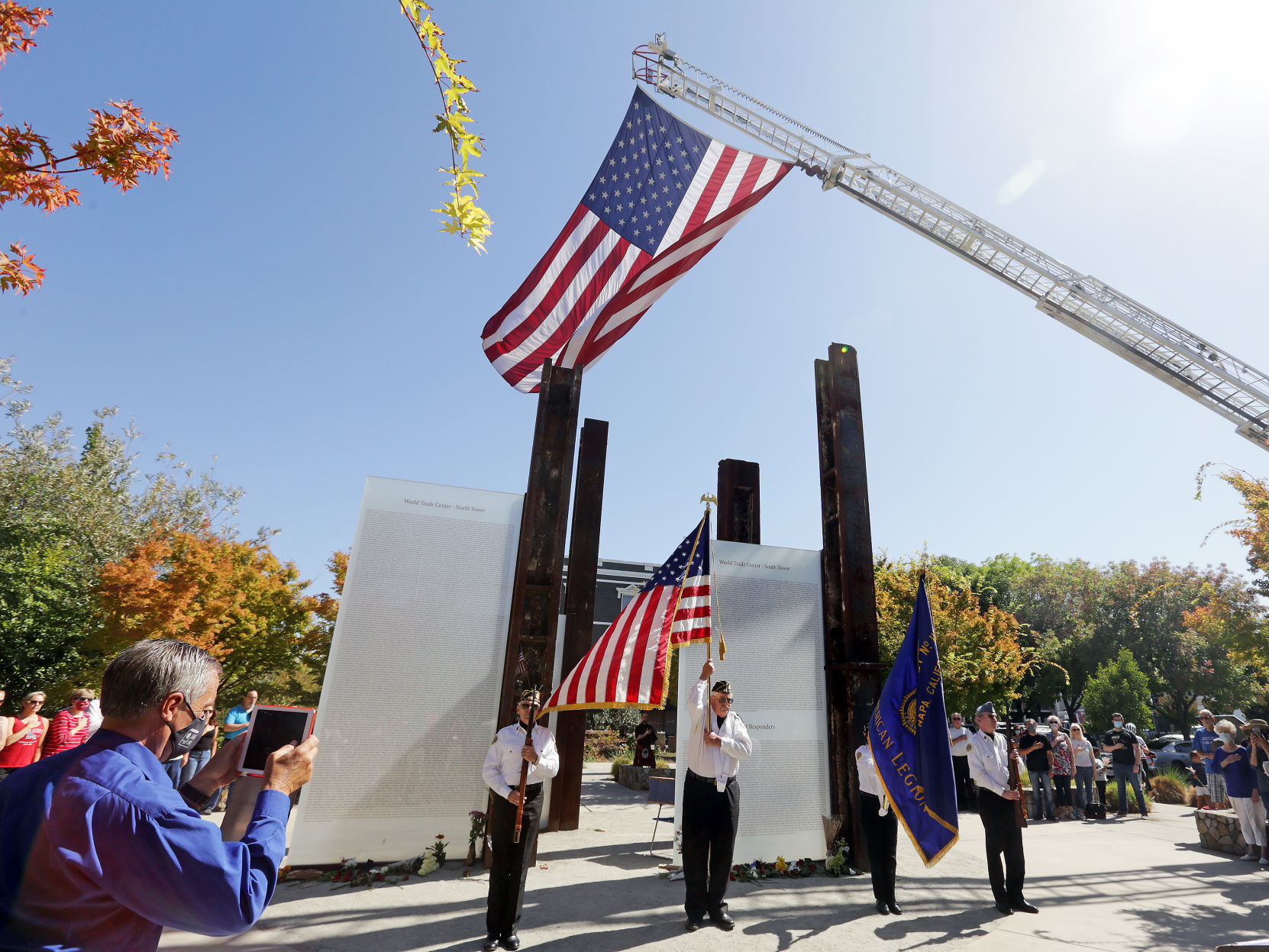 Sept. 11 20th anniversary ceremonies in the Napa Valley